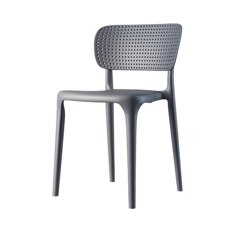 Chaise de restauration en plastique contemporain 16.5 '' Chaise latéral ouverte de grande envergure pour un usage domestique