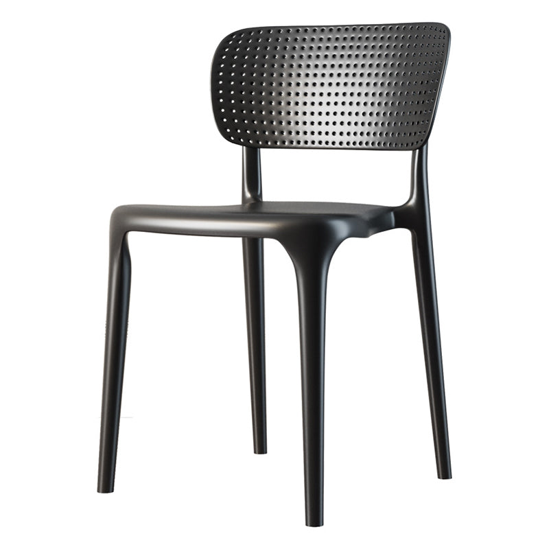 Chaise de restauration en plastique contemporain 16.5 '' Chaise latéral ouverte de grande envergure pour un usage domestique