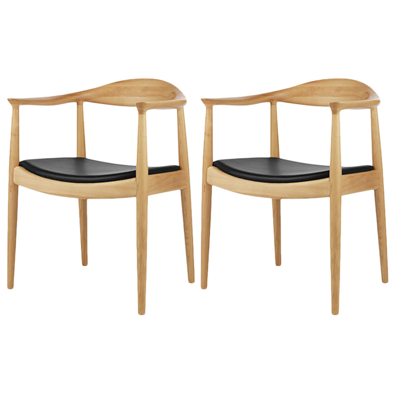 Chaise de salle à manger moderne, chaise latérale ouverte de 24 pouces de large avec 4 pieds en bois pour un usage domestique