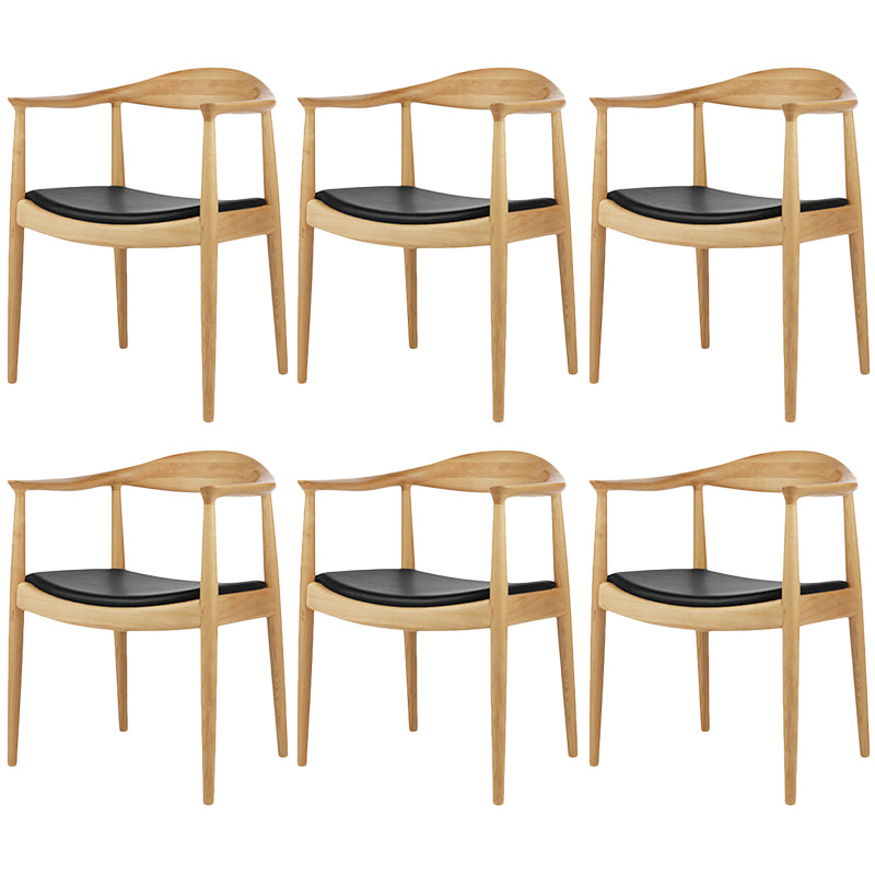 Chaise de salle à manger moderne, chaise latérale ouverte de 24 pouces de large avec 4 pieds en bois pour un usage domestique