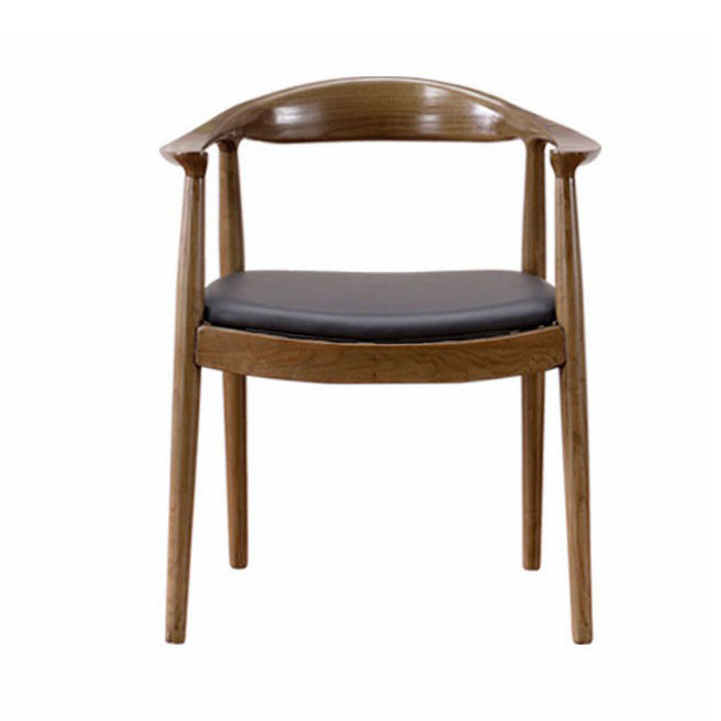Chaise de salle à manger moderne, chaise latérale ouverte de 24 pouces de large avec 4 pieds en bois pour un usage domestique