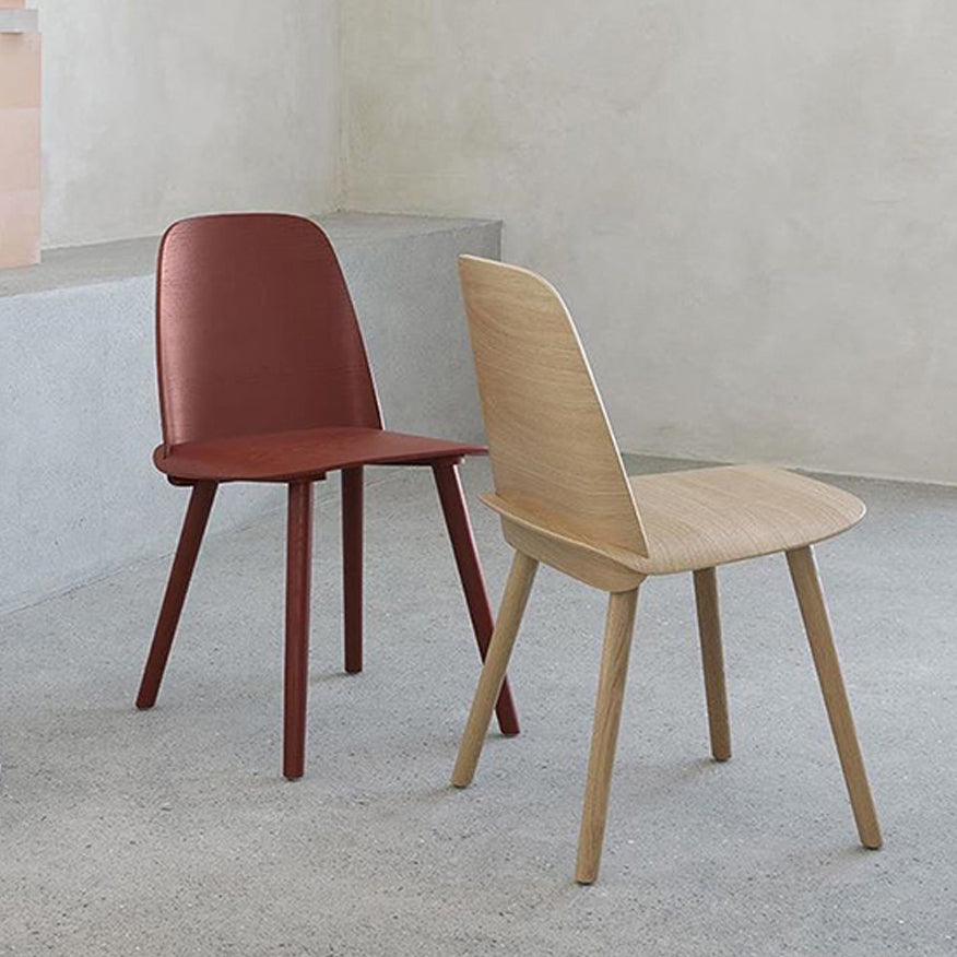 Chaise d'appoint en bois de style scandinave, chaise d'appoint multicolore pour salle à manger