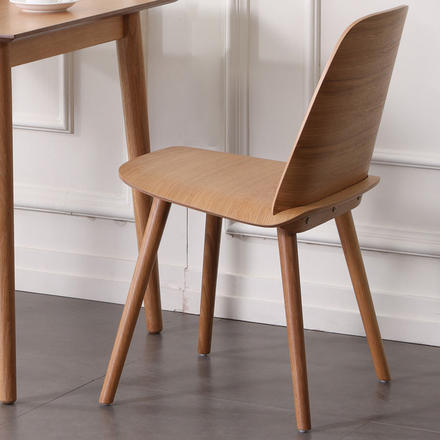 Chaise d'appoint en bois de style scandinave, chaise d'appoint multicolore pour salle à manger