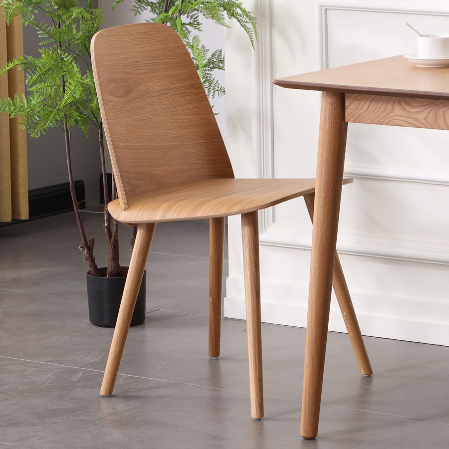 Chaise d'appoint en bois de style scandinave, chaise d'appoint multicolore pour salle à manger
