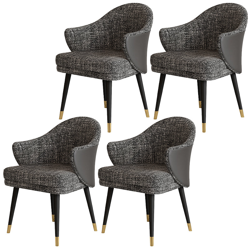 Chaise Parsons d'intérieur en bois de style contemporain de 25 po de largeur