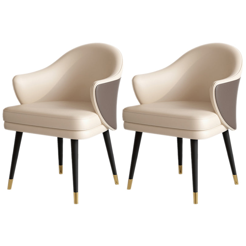 Chaise Parsons d'intérieur en bois de style contemporain de 25 po de largeur
