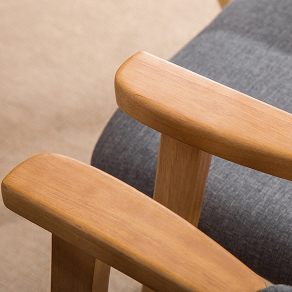 Chaise d'intérieur en bois de style moderne, chaises latérales de salle à manger à dossier ouvert de 20 pouces de large