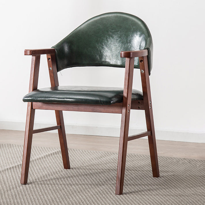 Chaise d'intérieur en bois de style moderne, chaises latérales de salle à manger à dossier ouvert de 20 pouces de large