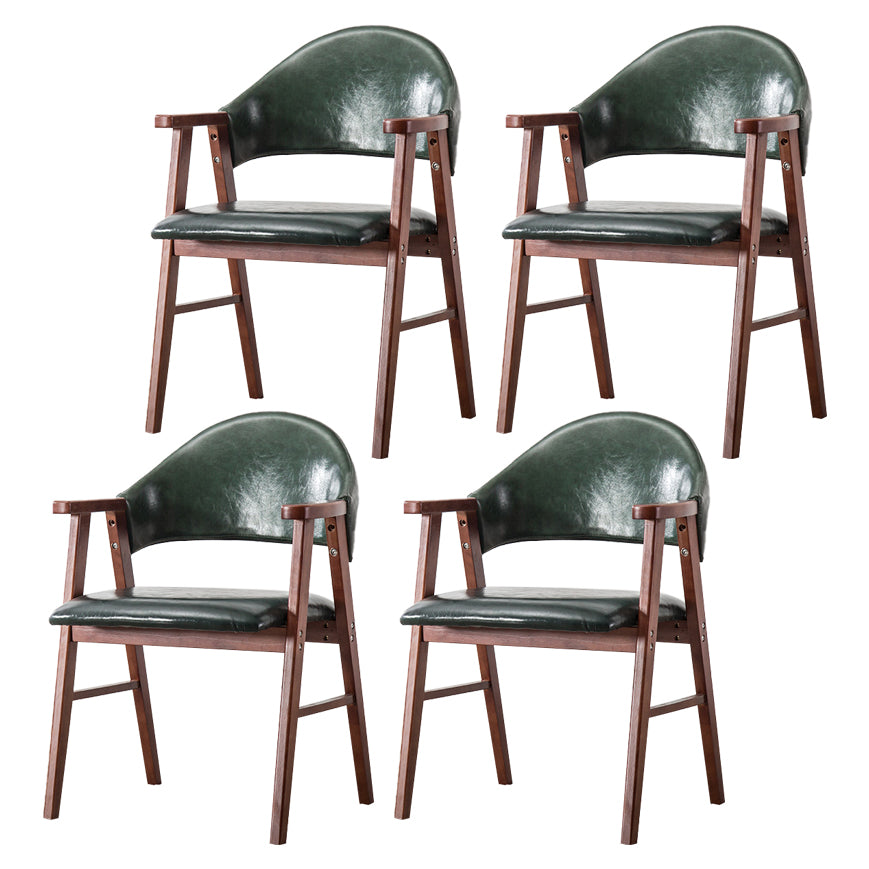 Chaise d'intérieur en bois de style moderne, chaises latérales de salle à manger à dossier ouvert de 20 pouces de large