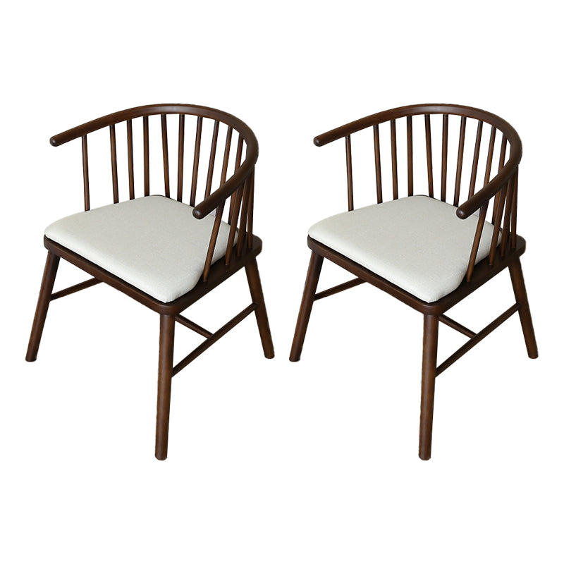Minimalist Wooden Base Indoor Chair 21''Wide Winsor Chair with 4 Legs for Restaurant