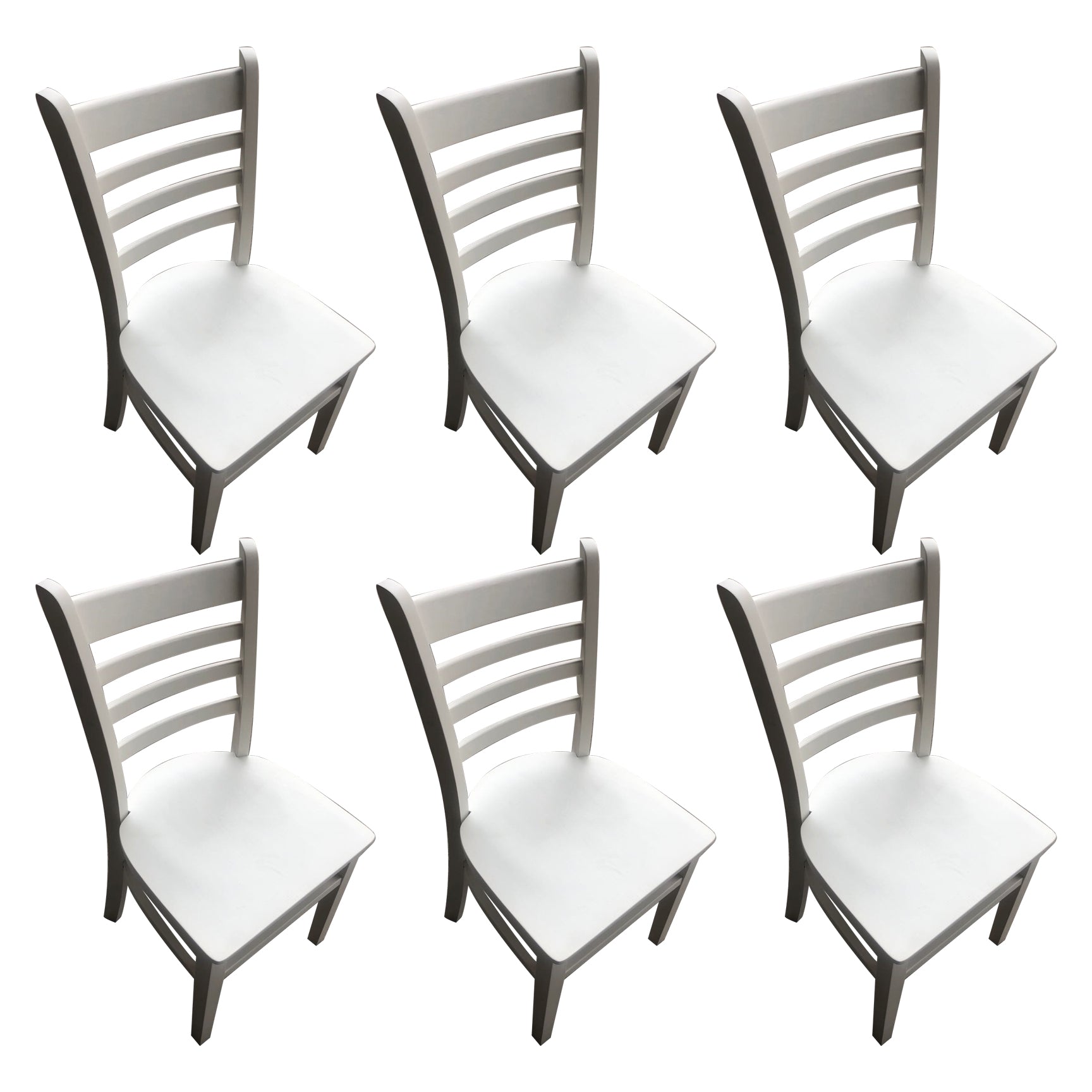 Chaise d'appoint de salle à manger traditionnelle en bois, chaise à dossier en échelle de 16,5 pouces de large pour un usage domestique