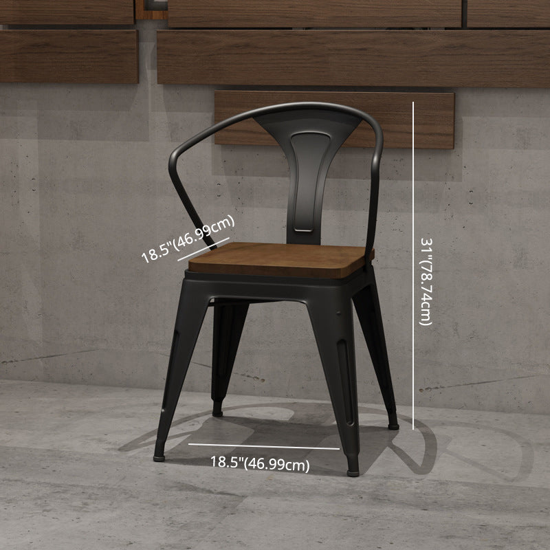 Industrial Solid Wood Dining¬†Room¬†Set with Rectangle Table and Metal Base Dining Table Furniture