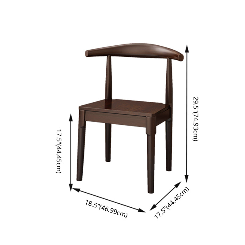 Minimalist Style Dining Table with Fixed Solid Wood Dining Table and Chairs for Home Use