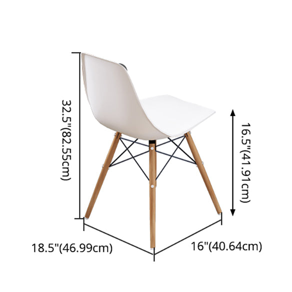 Standard Height Wooden Top Dining Set with 4 Light Brown Wood Legs for Dining Furniture