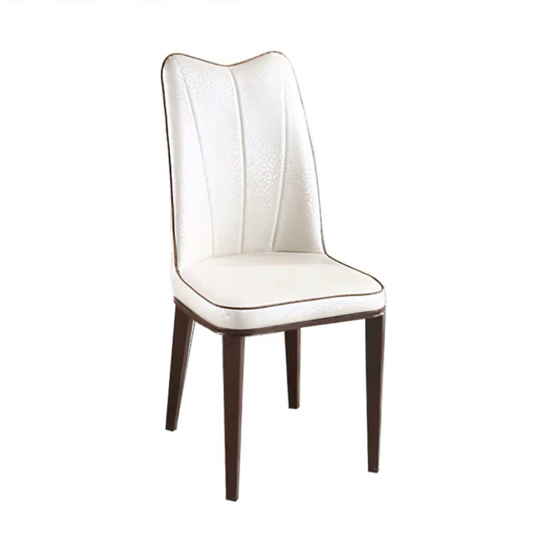 Traditional Solid Wood Top Dining Set with 4 White Solid Wood Legs for Dining Furniture