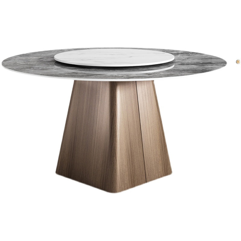 Contemporary Round Shape Dining Set Sintered Stone Top Dining Table Furniture for Restaurant