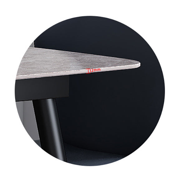 Modern Style Dining Room Set with Sintered Stone Dining Table and Upholstery Chairs