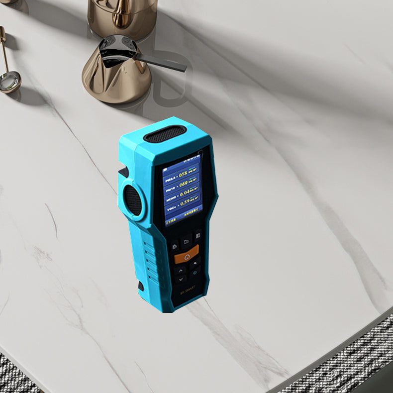 Contemporary Table Dining Set with Sintered Stone Table and Upholstered Chairs