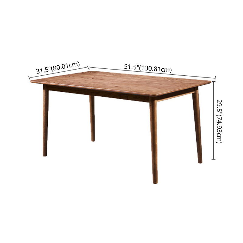 Juego de comedor de madera maciza de estilo tradicional con mesa de altura tradicional y 4 patas base para uso en el hogar