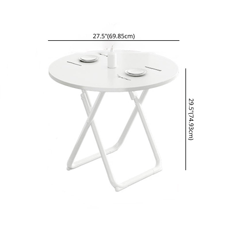 Contemporary Wood Top DiningRoomSet Foldable Dining Table Furniture for Dining Room