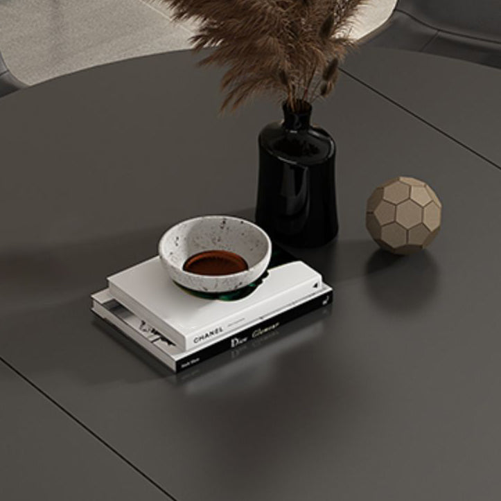 Juego de comedor contemporáneo plegable con muebles de mesa formal de piedra sinterizada