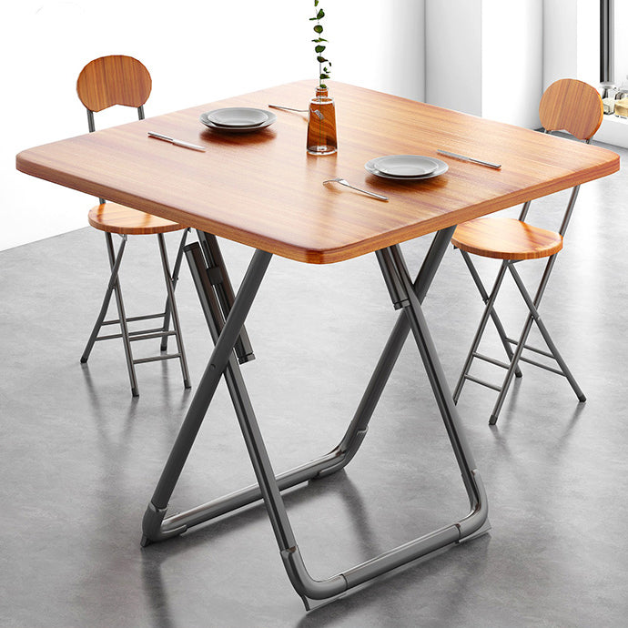 Modern Style Kitchen Dining Set Wood Top Dining Furniture Set with Double Pedestal Base