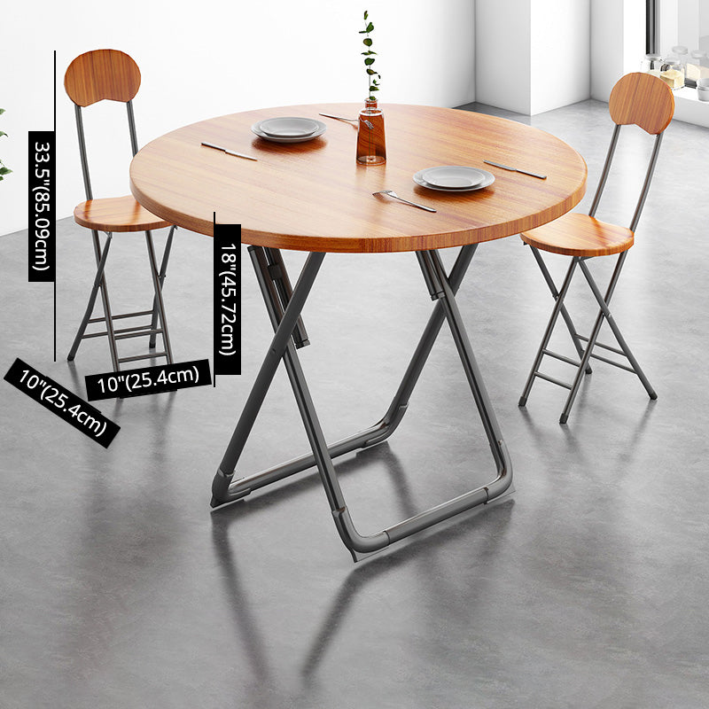 Modern Style Kitchen Dining Set Wood Top Dining Furniture Set with Double Pedestal Base