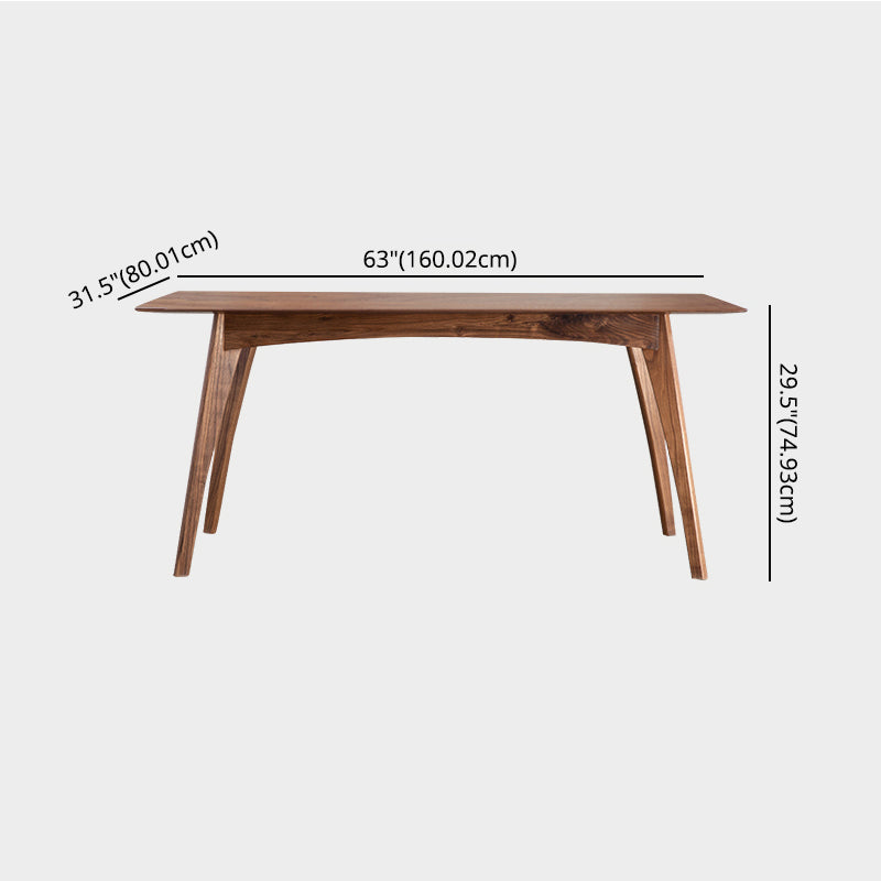 Traditional Style Solid Wood Dining Set with Traditional Height Table and 4 Legs Base