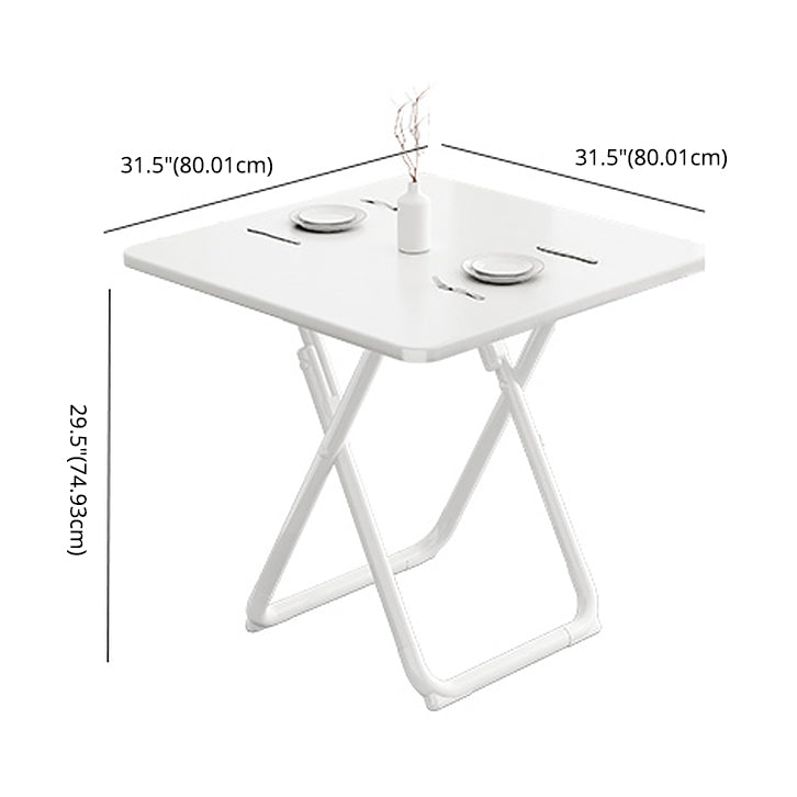 Modern Foldable DiningRoomTableSet with Double Pedestal Base Kitchen Dining Furniture