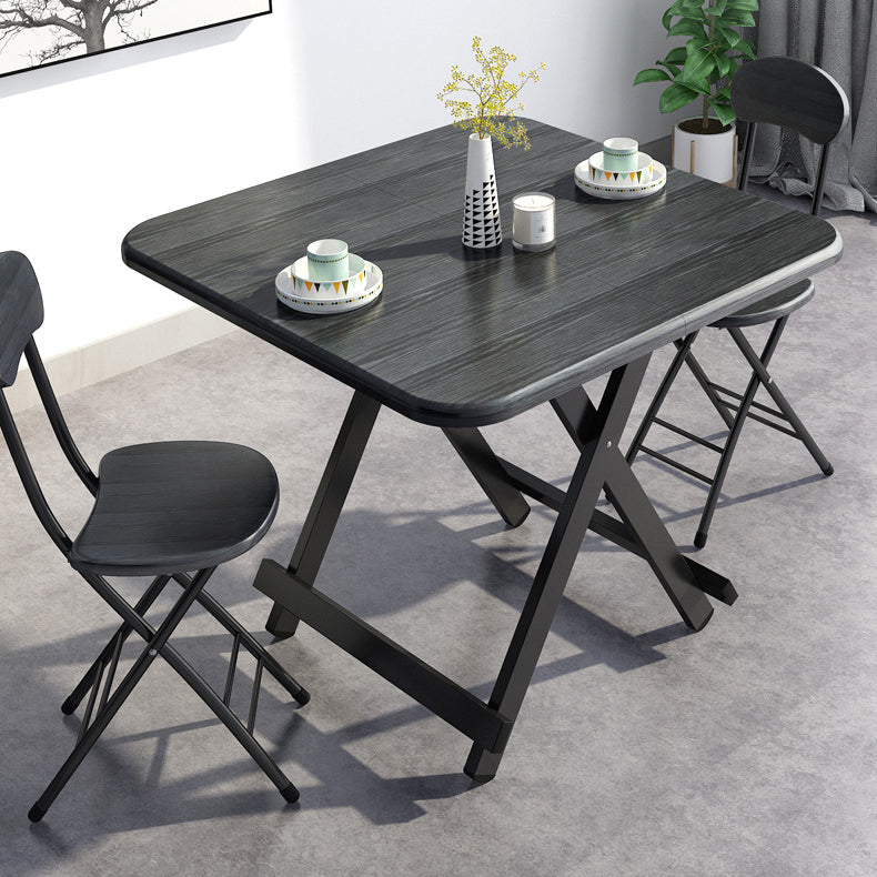 Modern Wooden Dining Room Set with Square Table Kitchen Dining Table Furniture
