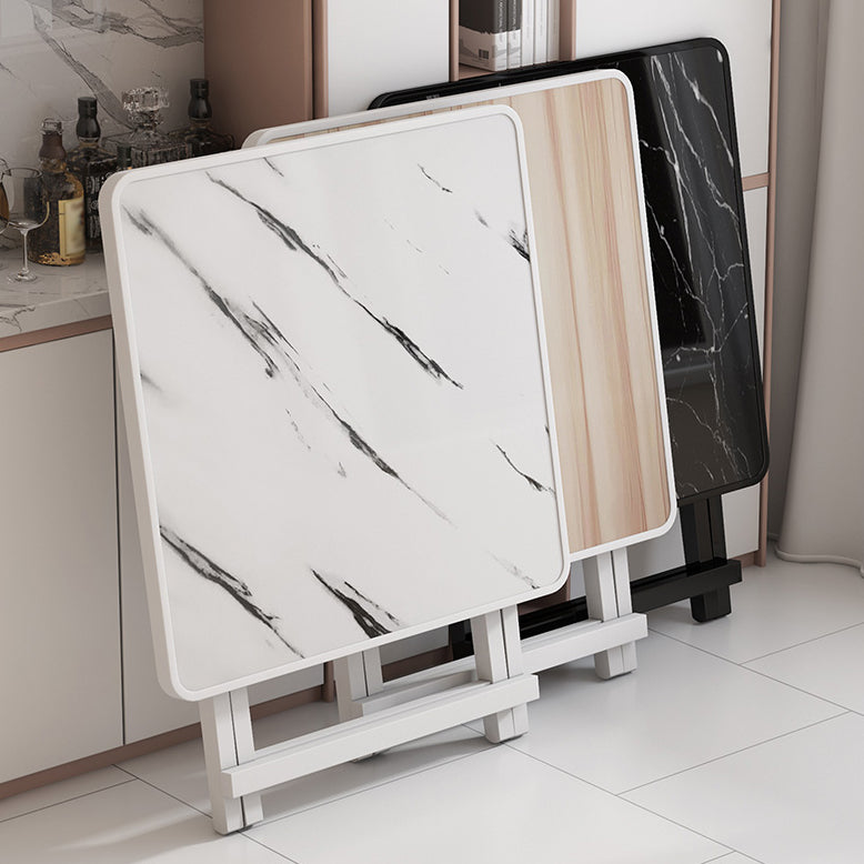 Modern Style Solid Wood Dining Set with Double Pedestal Base Dinette Set for Home