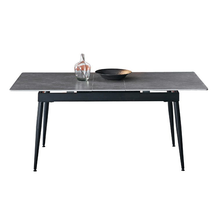 Kitchen Modern Sintered Stone Top Dinette Set with Removable Leaf Dining Room Furniture