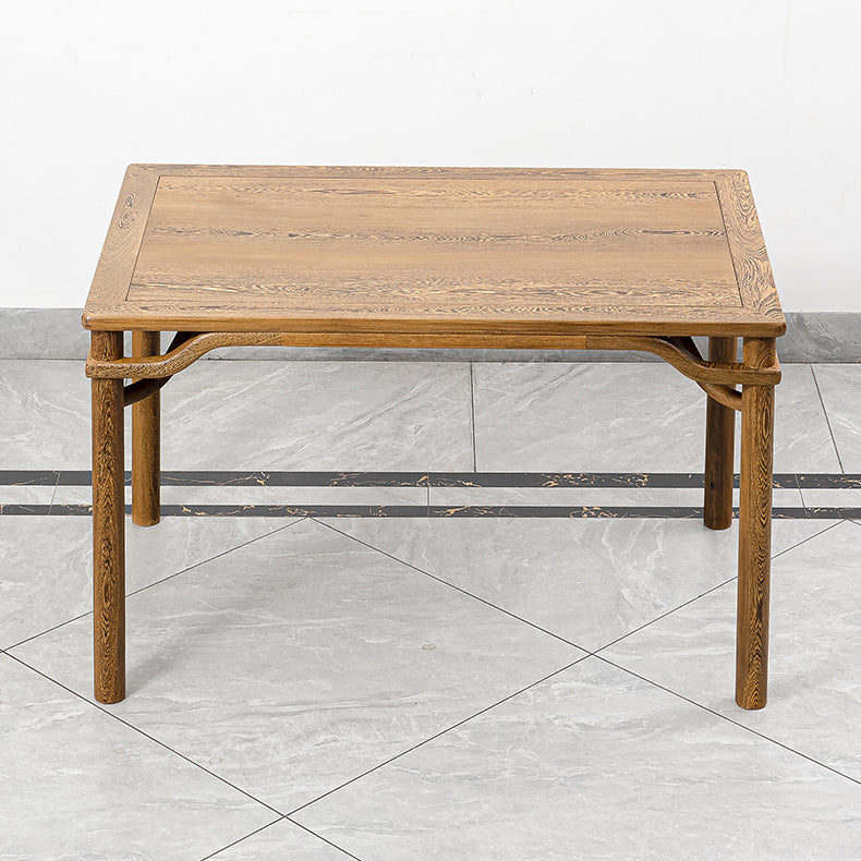 Traditional Style Solid Wood Dining Set with Rectangle Shape Table and 4 Legs Base