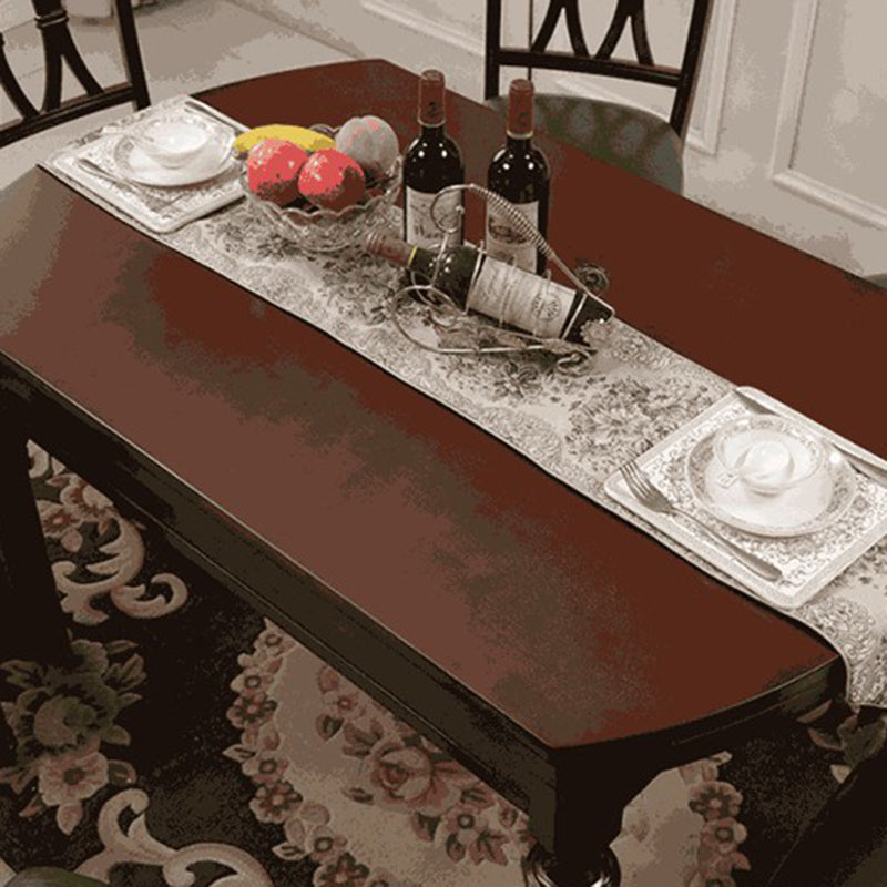 Ensemble de salle à manger traditionnelle en bois massif avec table à manger à table rectangle meubles