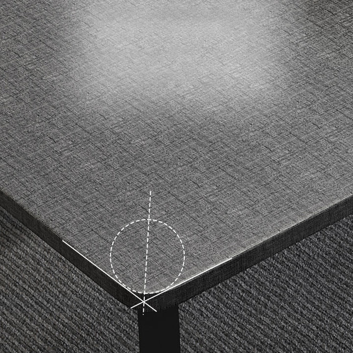 Ensemble de restauration à hauteur traditionnelle de style moderne avec table de forme rectangulaire et base de piédestal double