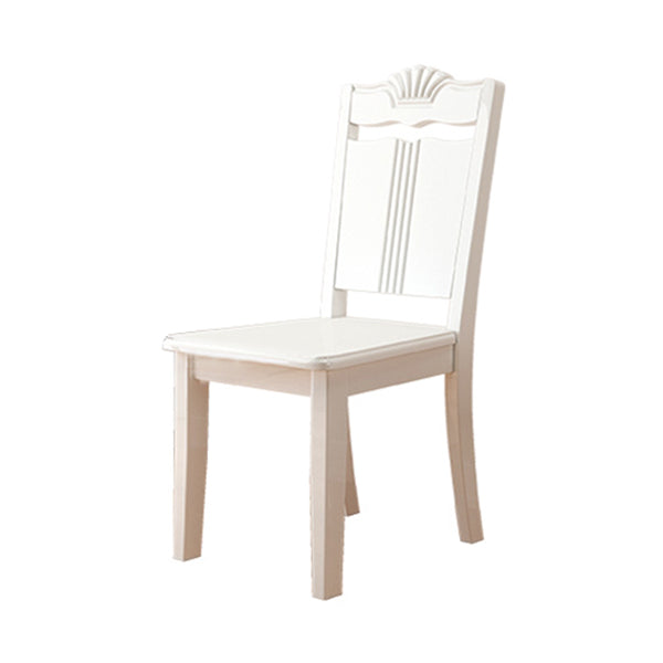 Contemporary Rectangle Shape Standard Dining Set Marble Top White Dining Set for Kitchen