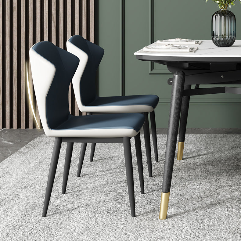 Kitchen Modern Sintered Stone Dining Table of Traditional Height with Collapsible Dining Room Sets