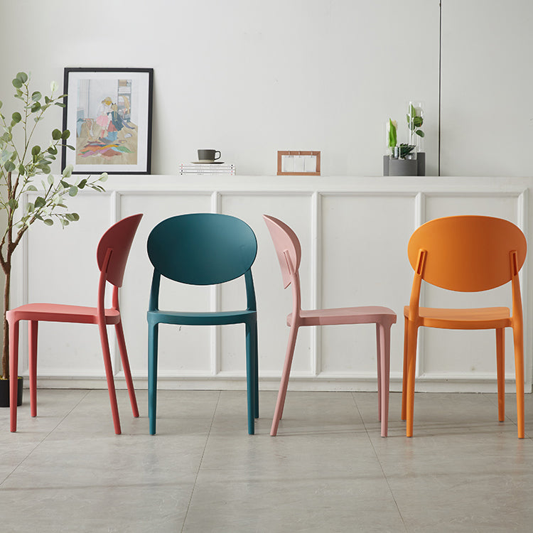 Plastic nordique Open Danding Dining Claid 33 "H CHAISE DE DINSAGE ACRYLIQUE POUR RETRUSSION
