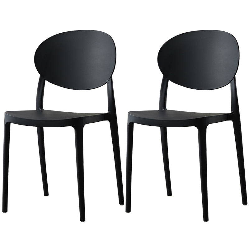 Plastic nordique Open Danding Dining Claid 33 "H CHAISE DE DINSAGE ACRYLIQUE POUR RETRUSSION