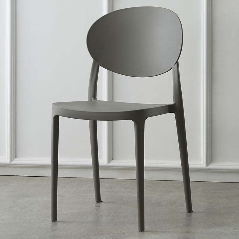Plastic nordique Open Danding Dining Claid 33 "H CHAISE DE DINSAGE ACRYLIQUE POUR RETRUSSION