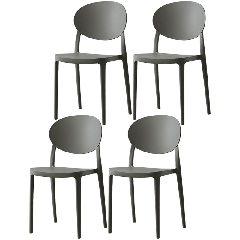 Plastic nordique Open Danding Dining Claid 33 "H CHAISE DE DINSAGE ACRYLIQUE POUR RETRUSSION