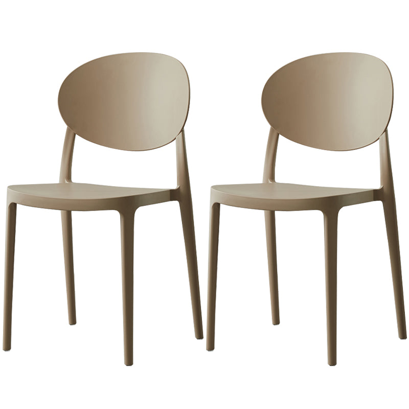 Plastic nordique Open Danding Dining Claid 33 "H CHAISE DE DINSAGE ACRYLIQUE POUR RETRUSSION