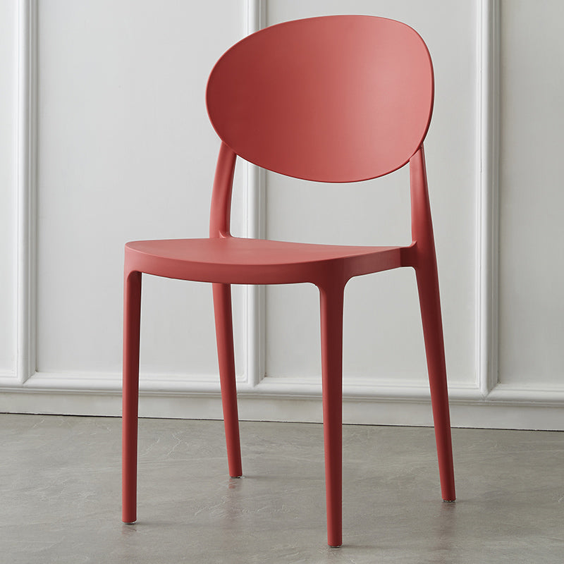 Plastic nordique Open Danding Dining Claid 33 "H CHAISE DE DINSAGE ACRYLIQUE POUR RETRUSSION