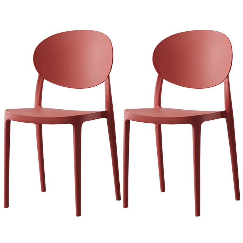 Plastic nordique Open Danding Dining Claid 33 "H CHAISE DE DINSAGE ACRYLIQUE POUR RETRUSSION