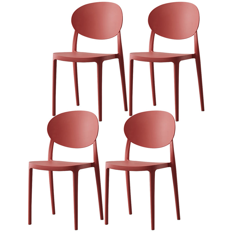 Plastic nordique Open Danding Dining Claid 33 "H CHAISE DE DINSAGE ACRYLIQUE POUR RETRUSSION