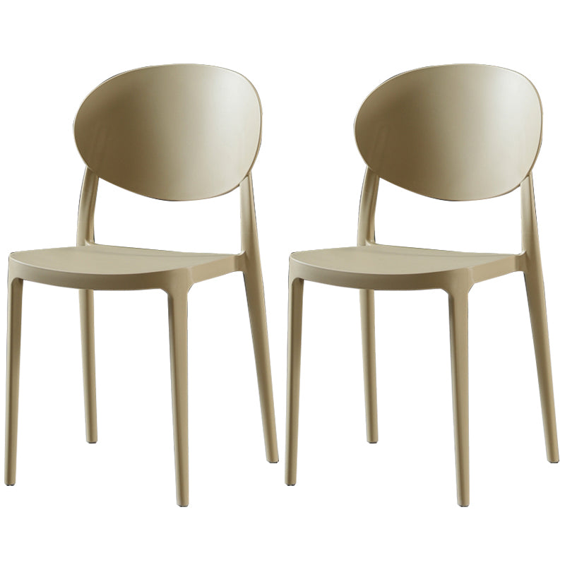 Plastic nordique Open Danding Dining Claid 33 "H CHAISE DE DINSAGE ACRYLIQUE POUR RETRUSSION