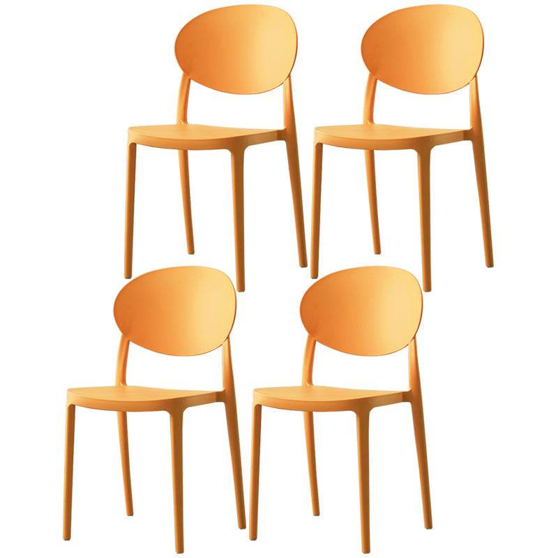Plastic nordique Open Danding Dining Claid 33 "H CHAISE DE DINSAGE ACRYLIQUE POUR RETRUSSION