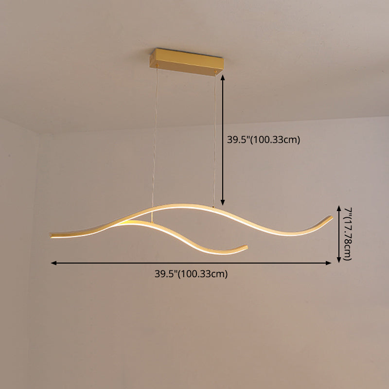 Linear Island Pendant LED New Modern Ceiling Pendant Light for Dining Room