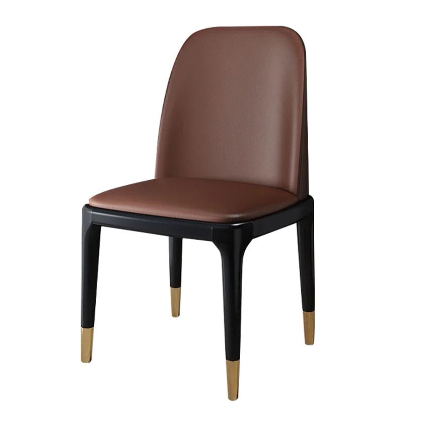 Industrial Wood Dining Side Chairs Armless Dining Chair (Set of 2/4/6)