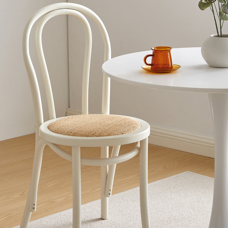 Chaise d'appoint de salle à manger en bois massif avec dossier Windsor moderne, chaise d'appoint de cuisine